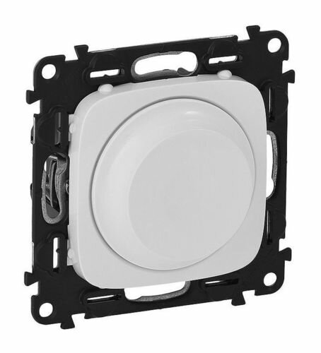 Светорегулятор-переключатель поворотный Legrand VALENA ALLURE 300 Вт для LED 5-75 ВА белый