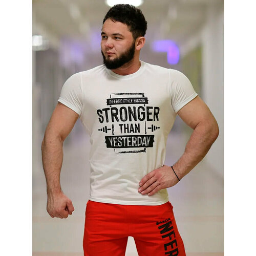 фото Футболка inferno style, размер 2xl, белый