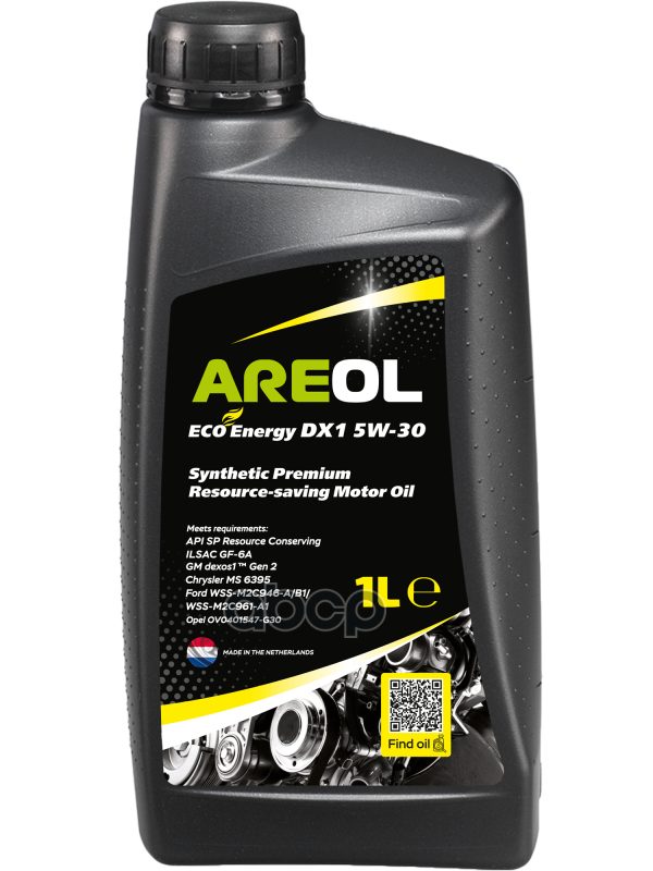 AREOL Areol Eco Energy Dx1 5W30 (1L)_Масло Моторное! Синapi Sp Rc, Ilsac Gf-6A, Dexos1 Gen 2