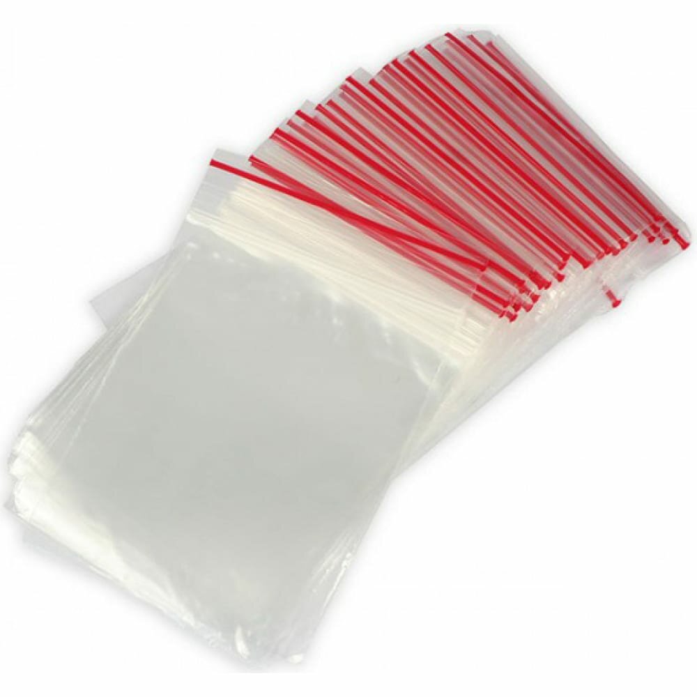 Пакеты с замком Zip Lock Четыре сезона ПВД 12x17 см 35 мкм 100 шт 09-7012