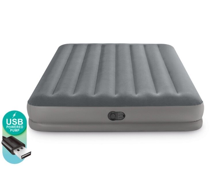 Надувной матрас 152х203х30см "Prestige" со встр. USB насосом, до 272кг