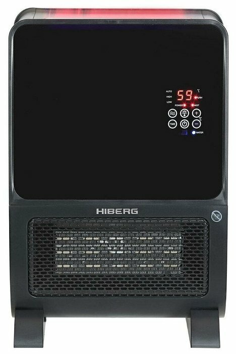 Тепловентилятор HIBERG TSH 3000 B, 2000 Вт, черный