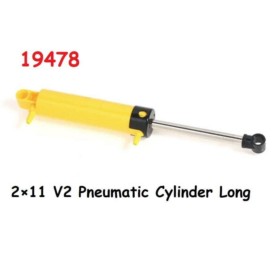 Пневматика конструктора Mold King Пневмо цилиндр 19478 2×11 V2 Pneumatic Cylinder Long Робототехника