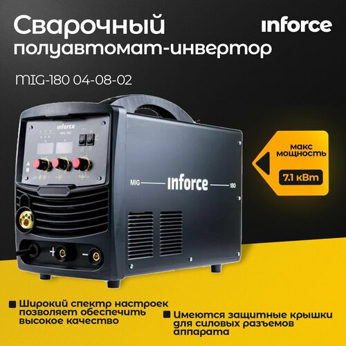 Сварочный полуавтомат-инвертор Inforce MIG-180 04-08-02 41187₽