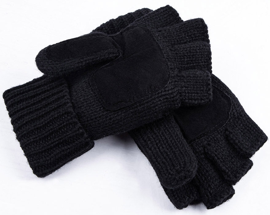 Митенки Skully Clothing Company для мужчин, размер OneSize, черный — фото 1