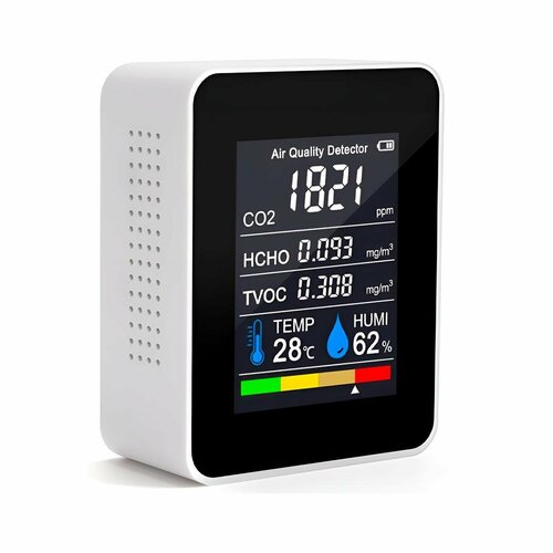 Универсальный автономный датчик 5 в 1 Страж-Газ 911-ВИП-M3 Q34964KO уровня углекислого газа СО2 влажности и температуры микрочастицы и формальд 3747₽