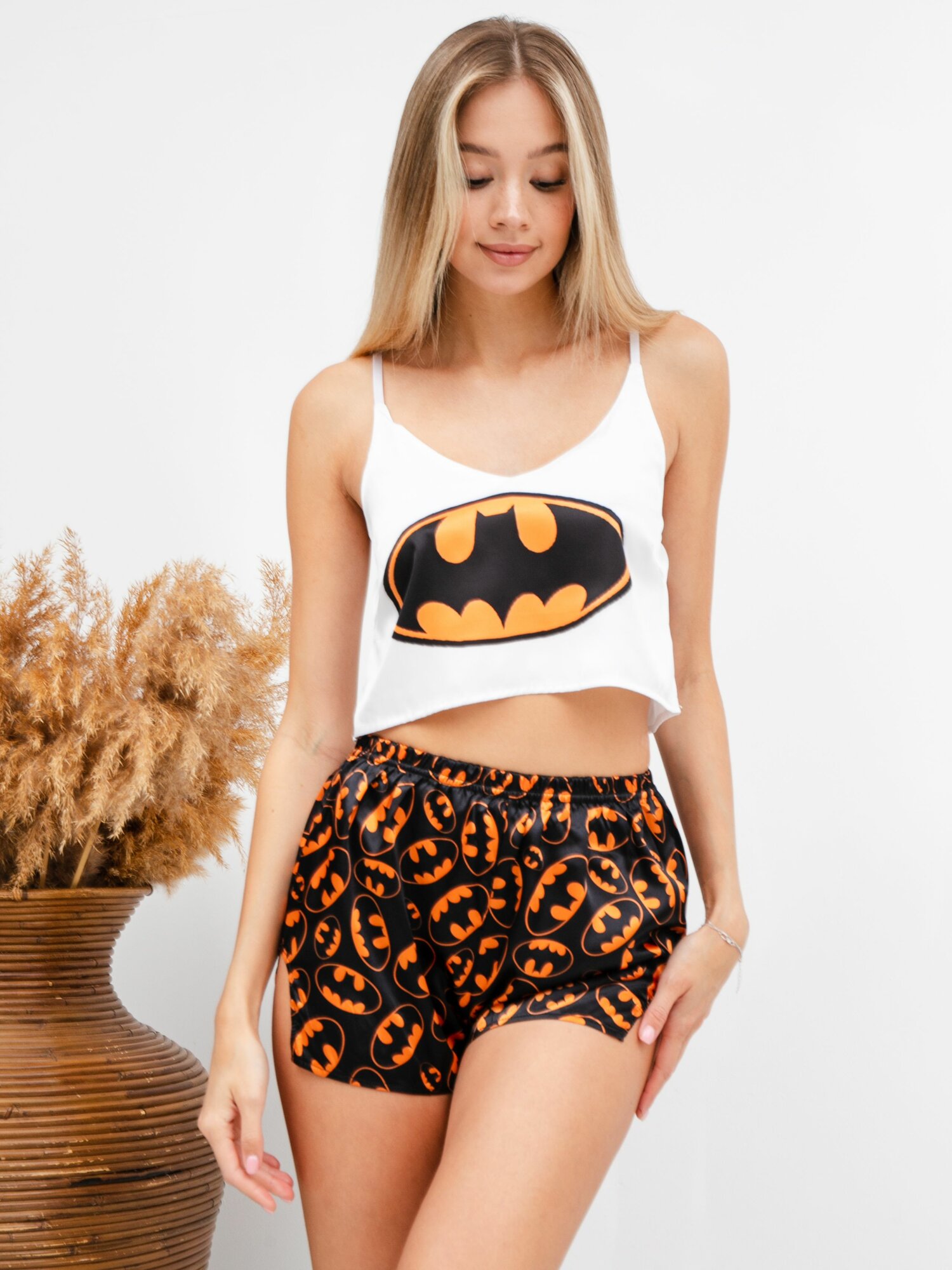 Пижама Пижамки*Shop бетмен, размер M, белый