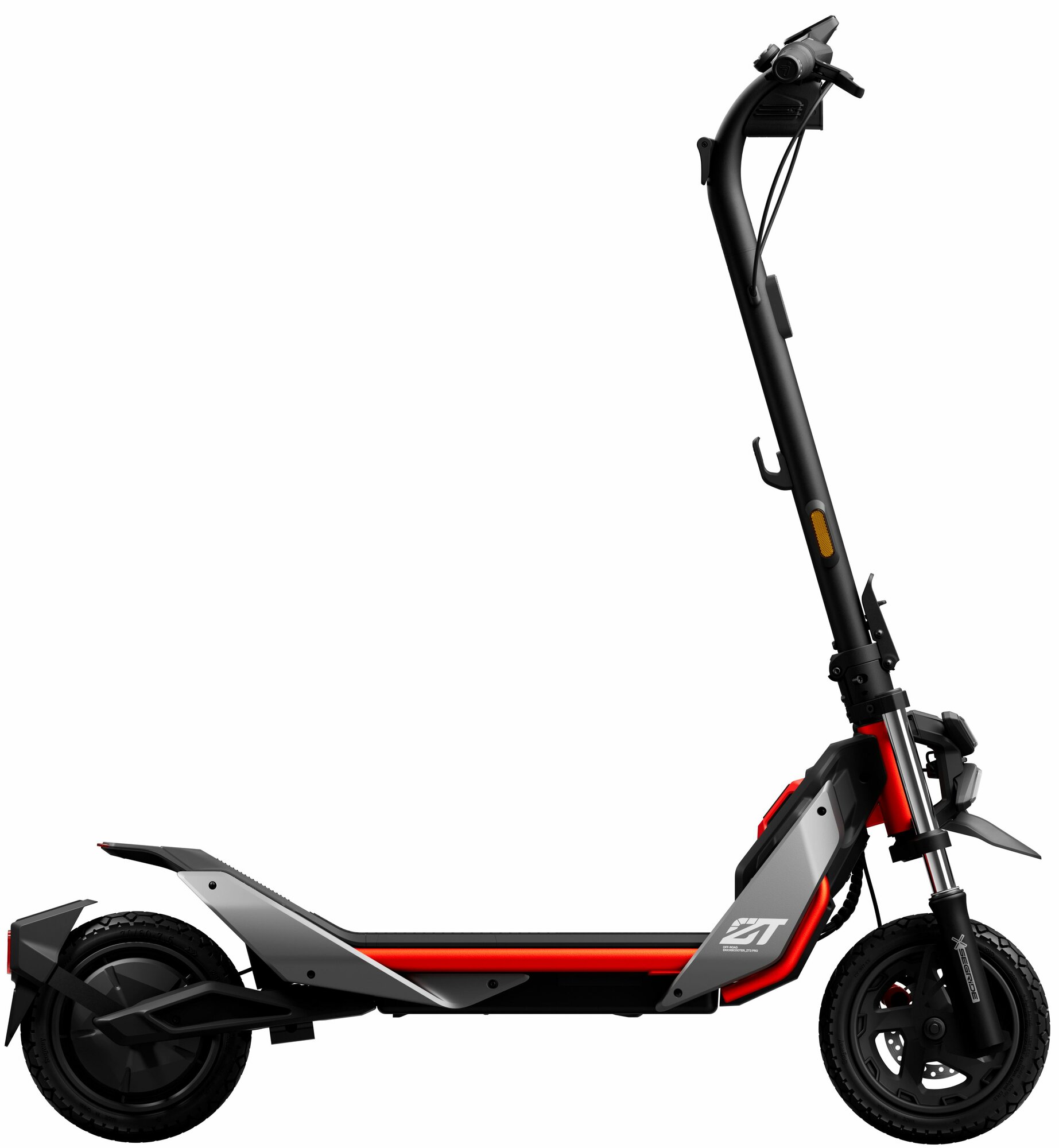 Электросамокат Segway Ninebot ZT3 Pro, складной, максимальная нагрузка 120 кг, серый — фото 1