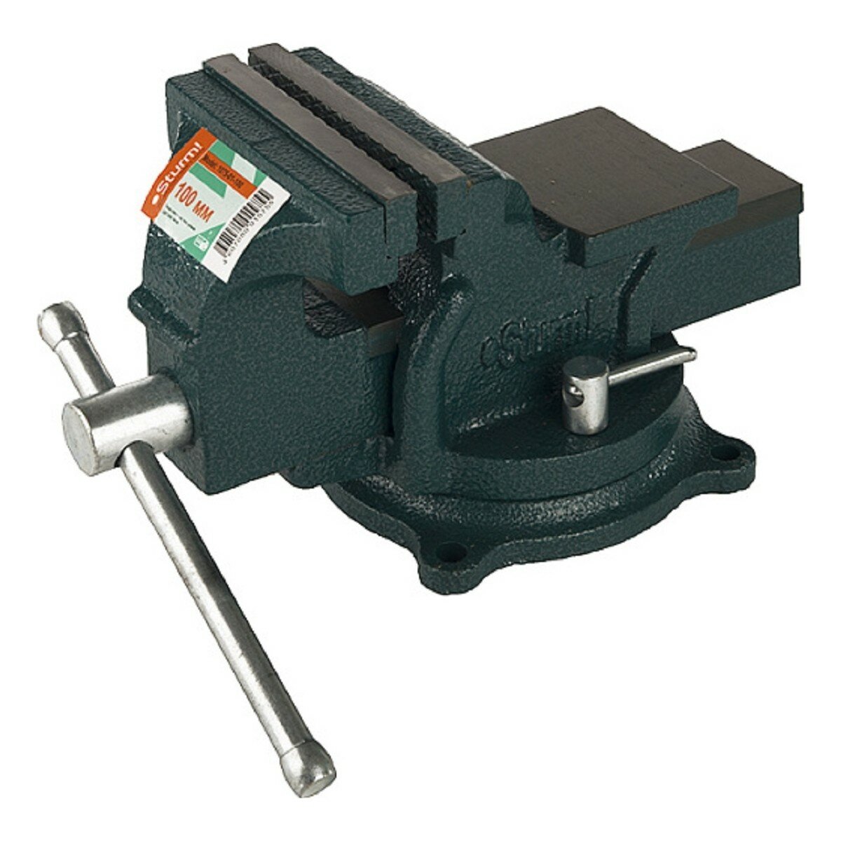 Тиски Sturm 1075-01-100 слесарные 100мм поворотные усиленные