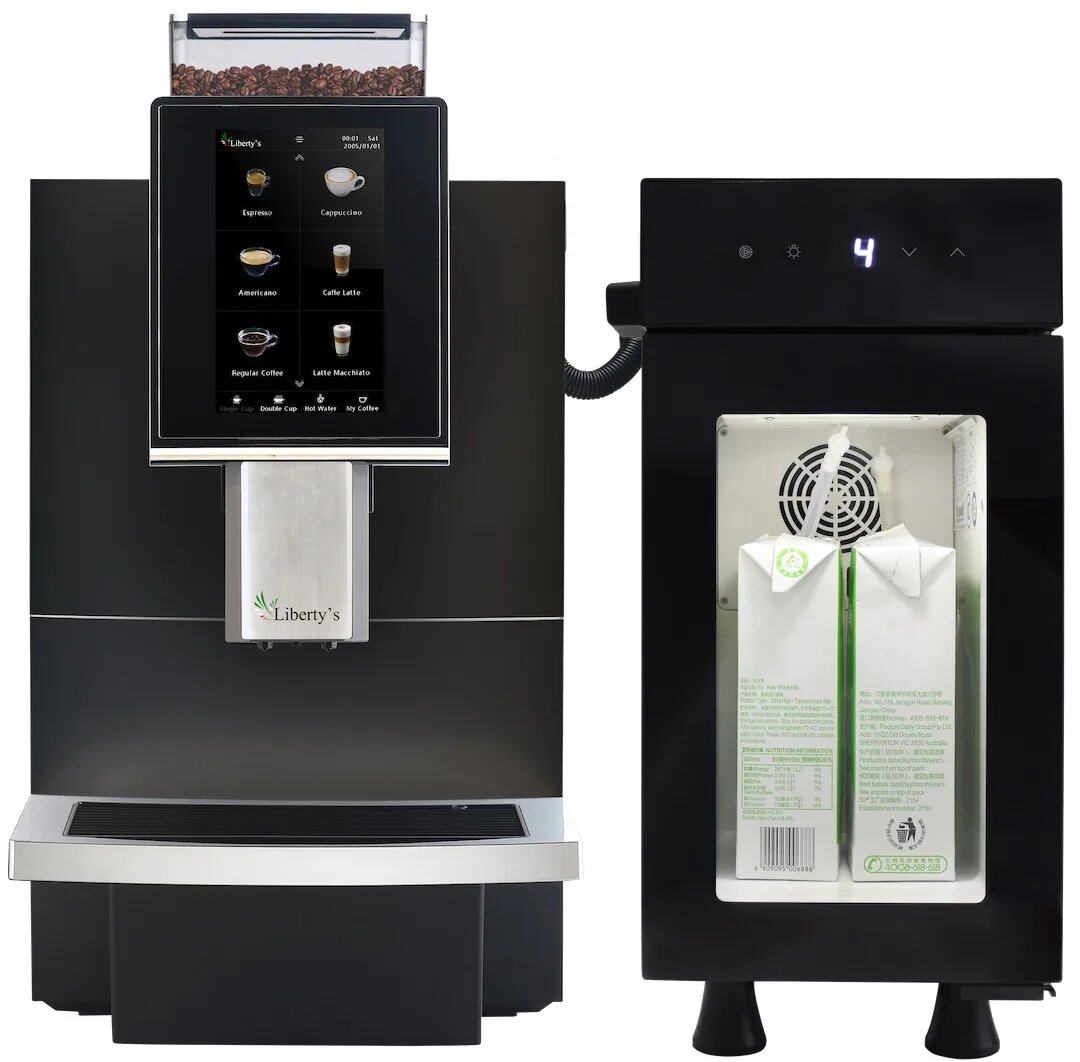 Холодильник для молока Dr. Coffee Proxima BR9CI, совместим с кофемашинами, металлический, с подсветкой
