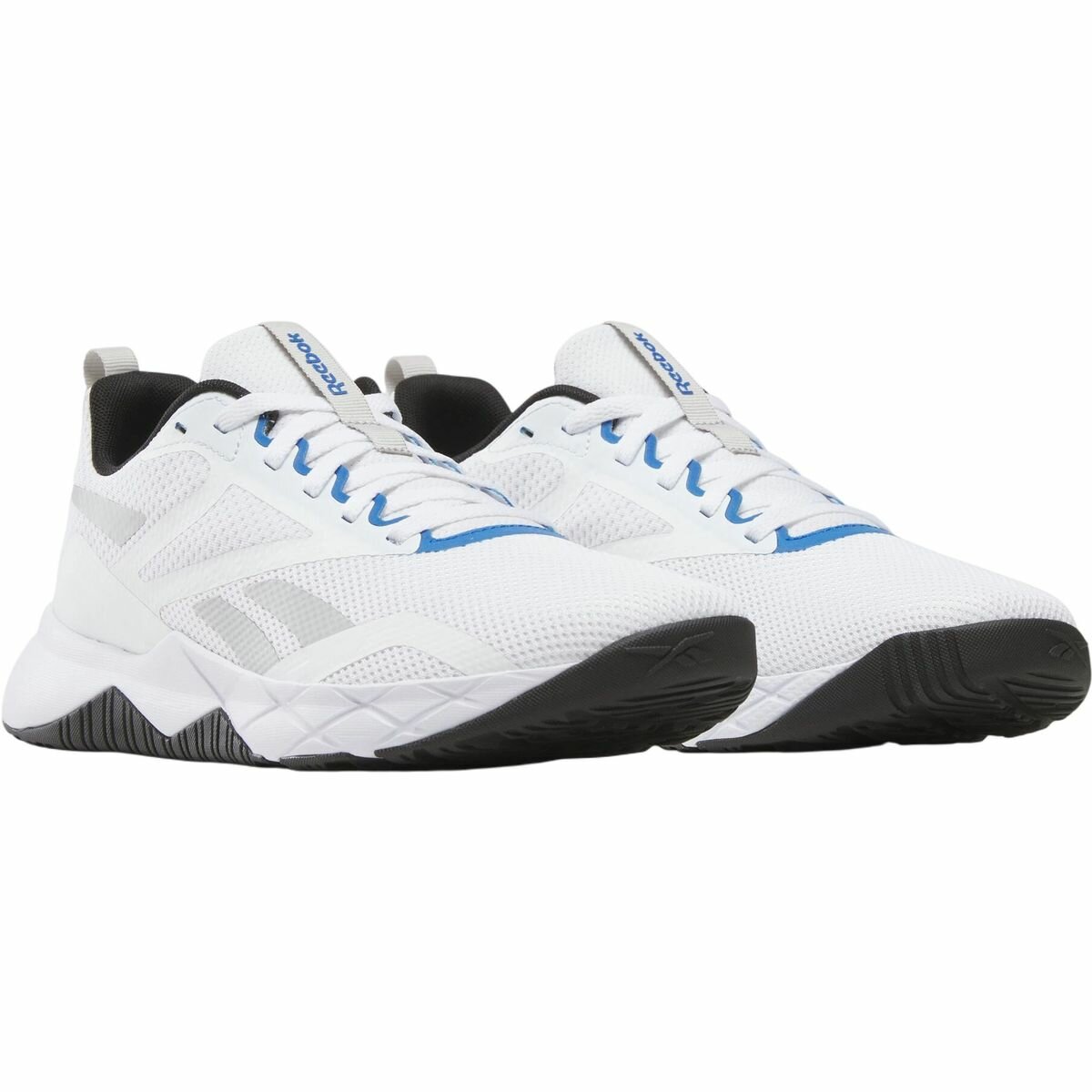 Кроссовки Reebok NFX Trainer, полнота F, размер 6,5 US, белый/черный/голубой — фото 1