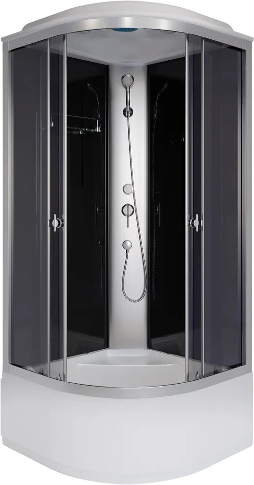 Душевая кабина Niagara Eco E80/40/TN стеклянная 80x80 высокий поддон с сиденьем закрытая (с крышей) без гидромассажа с вентиляцией с функцией тропический душ