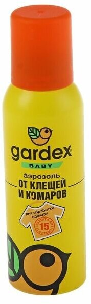 Аэрозоль от клещей и комаров "Gardex Baby" 100 мл