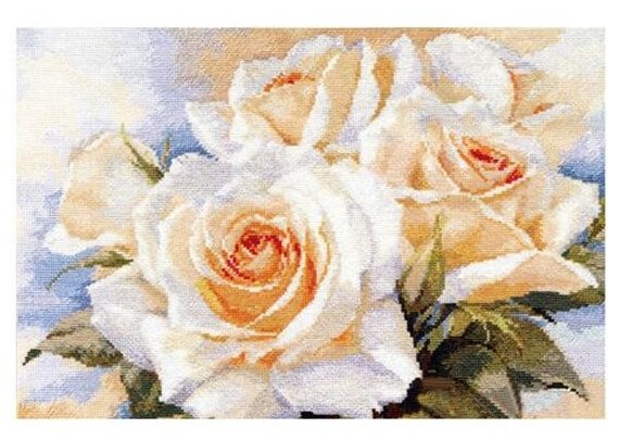 Набор для вышивания Алиса 2-32 Белые розы 40*27см
