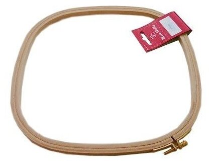 202-2020 Пяльцы квадратные, высота обода 9 мм, 20 х 20 см бук KLASSGESSMANN - фото №3