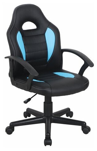 Кресло компьютерное BRABIX «Spark GM-201»экокожачерное/голубое532505