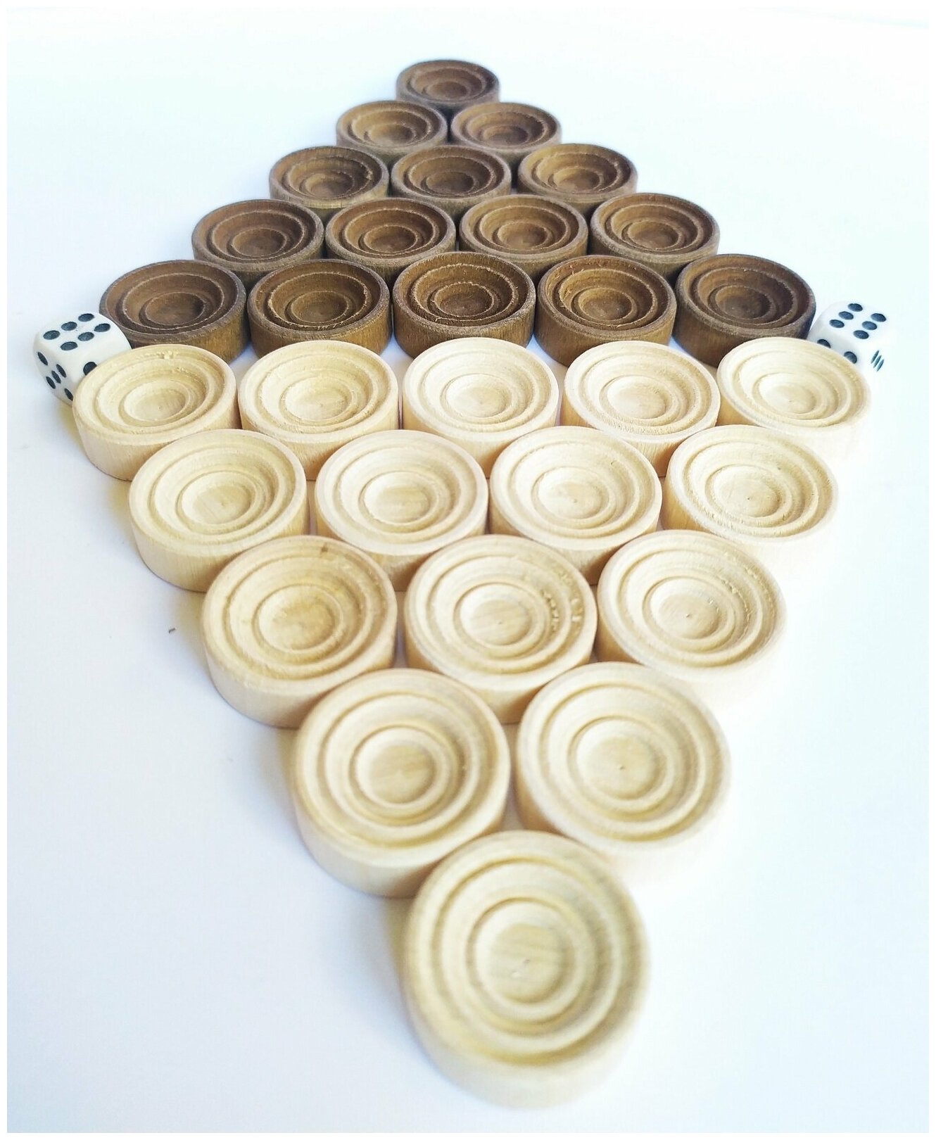 Фишки для нард дерево d 2.5 см — фото 1