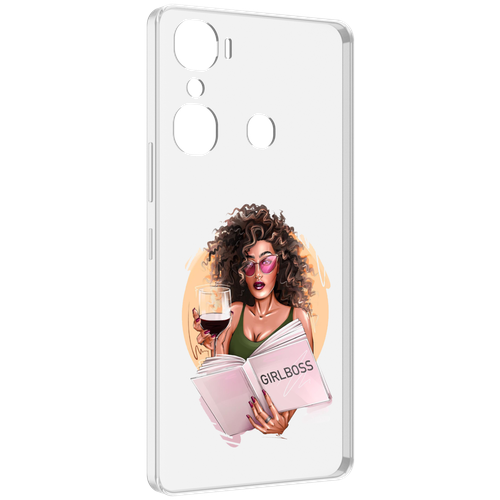 Чехол MyPads Girlboss with wine girlboss art love books an wine _ Etsy женский для Infinix Hot 12 Pro задняя-панель-накладка-бампер чехол mypads girlboss with wine girlboss art love books an wine etsy женский для infinix hot 20s задняя панель накладка бампер