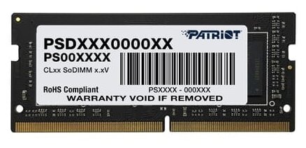Память оперативная DDR4 4Gb Patriot Signature 2666MHz (PSD44G266681S)