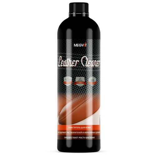 фото Megvit очиститель кожи салона автомобиля leather cleaner, 0.5 л