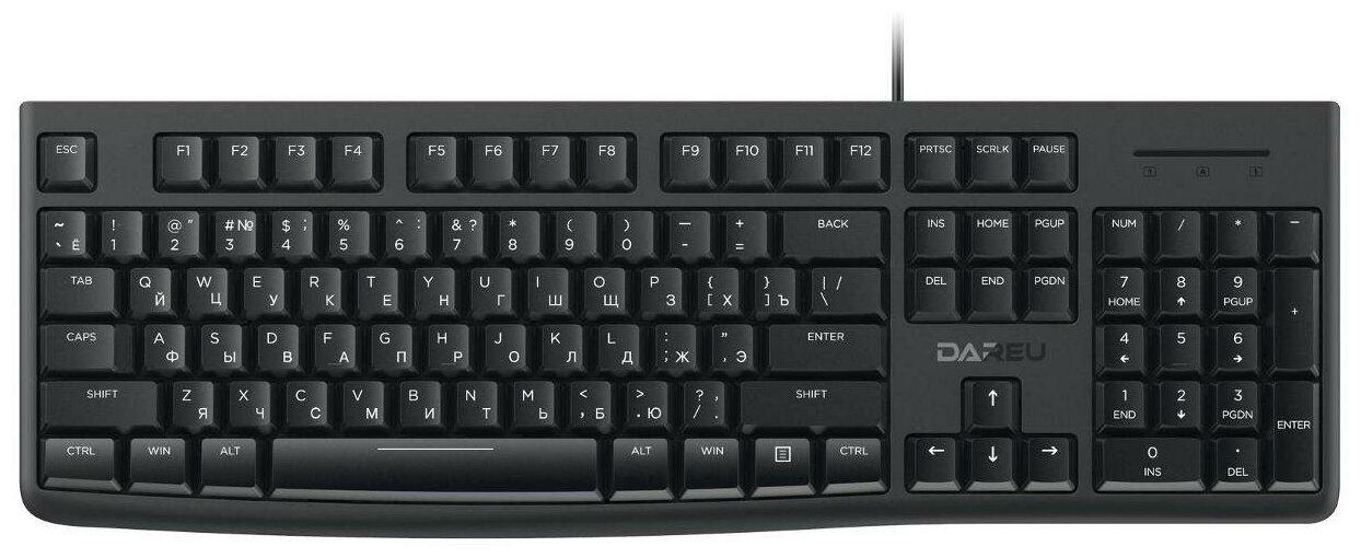 Клавиатура проводная Dareu LK185 Black