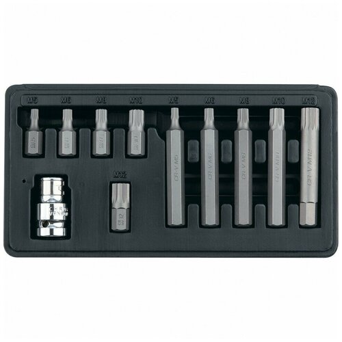 Набор бит SPLine хвостовик-шестигранник 112 CrV 10 мм 11 предметов Stels11312 1853₽