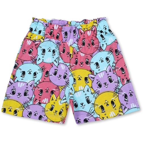 фото Шорты для девочки - мультиколор - кошки , размер 110 bonito