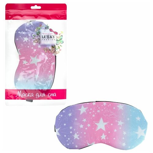 фото Lukky fashion маска для сна розовая галактика