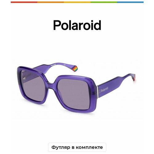 Солнцезащитные очки Polaroid Polaroid PLD 6168/S B3V KL PLD 6168/S B3V KL, фиолетовый солнцезащитные очки polaroid polaroid pld 4111 s x b3v xw pld 4111 s x b3v xw фиолетовый бордовый