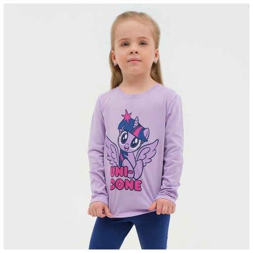 худи для девочки friends my little pony рост 98 104 см Футболка Kaftan, размер 30, фиолетовый