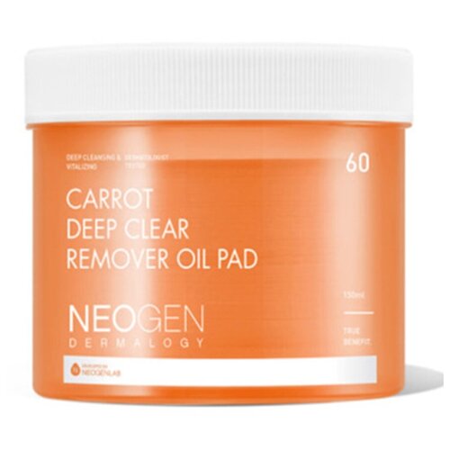 Neogen Гидрофильные диски для глубокого очищения кожи Carrot Deep Clear Remover Oil Pad, 60 шт