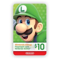 Карта оплаты Nintendo eShop 10 USD USA [Цифровая версия]