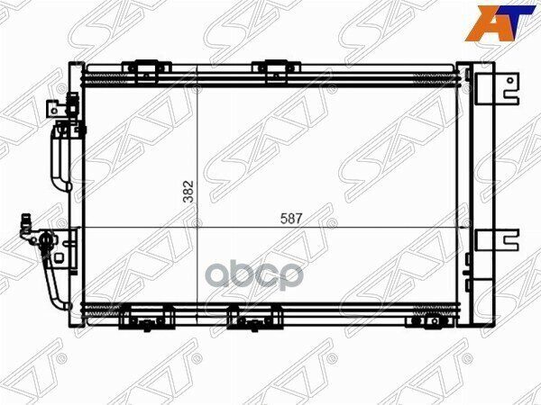 Радиатор Кондиционера Opel Astra 04-13 / Zafira 05-14 / Astra Family 11-14 / Astra Gtc 04-15 Sat арт. ST-OP49-394-C0