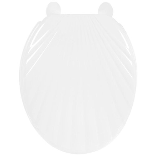 Сиденье для унитаза ORIO Ракушка пластик белое