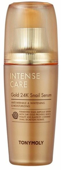 TONYMOLY INTENSE CARE Gold 24K Snail Serum Сыворотка для лица с муцином улитки и коллоидным золотом