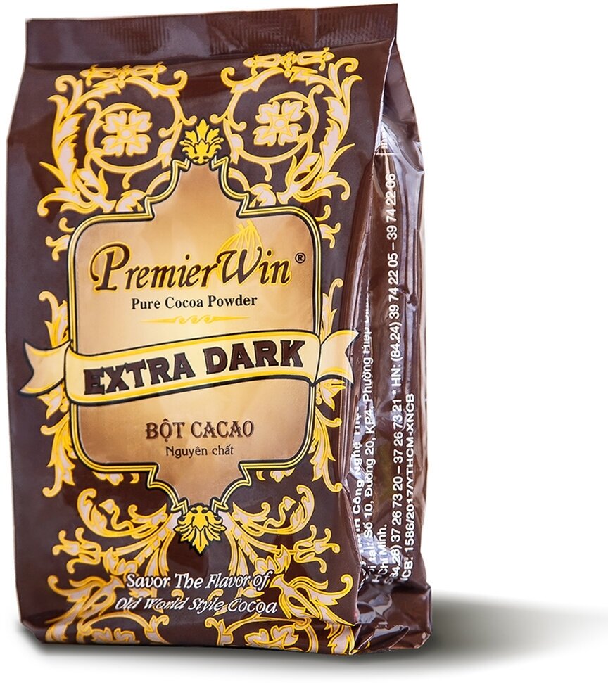 Какао-порошок PremierWin темный (Cосоа Extra Dark) 100%, 250 г - фотография № 2