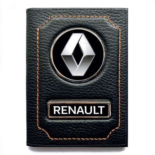 Обложка для автодокументов Renault, черный