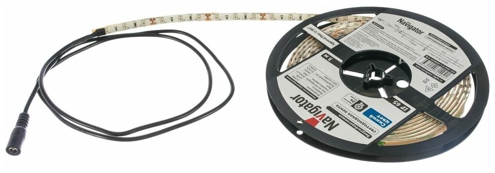 71404 NLS-3528B60-4.8-IP65-12V синий 5м светодиодная лента Navigator - фото №2