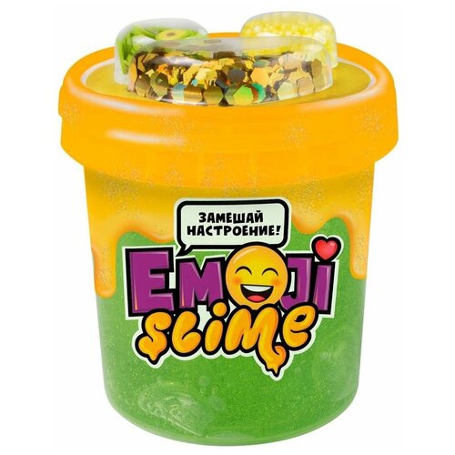 Слайм Slime Emoji 120 мл зеленый SLIME S130-79 игрушка slime слайм десерт мини панна котта 150 гр s130 59