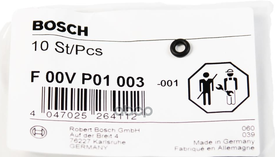 Кольцо Уплотнительное О-Сечение Bosch арт. F00VP01003