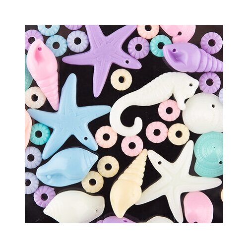 Набор бусин для рукоделия Hobbius Ассорти DFM-25 25 г 01 морской конек 209₽