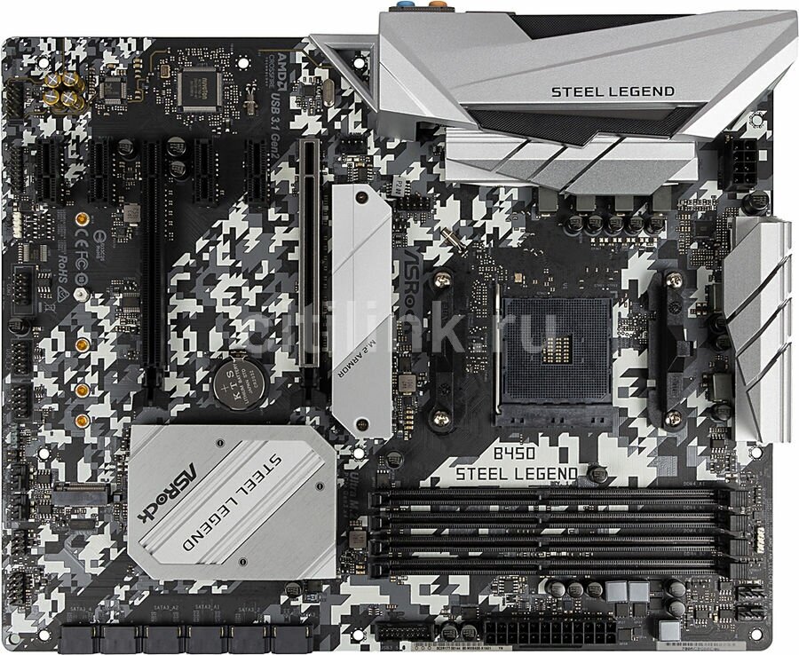 Материнская плата Asrock B450 STEEL LEGEND (AM4, ATX)