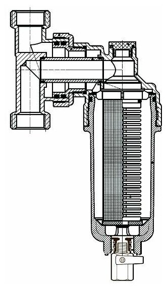 Фильтры свободного вращения с манометром 1/2" (для горячей и холодной воды) TST - фотография № 4