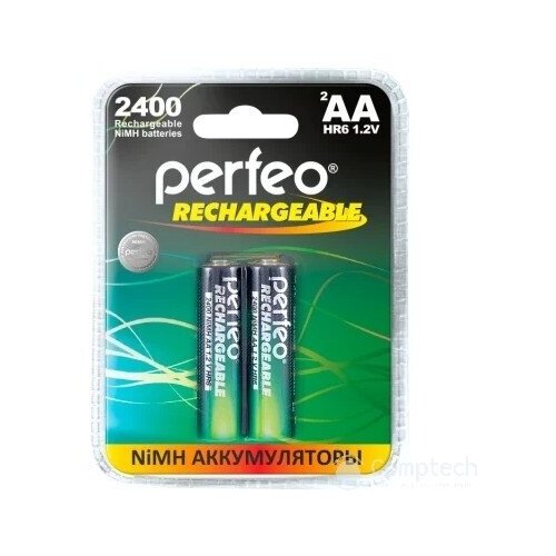 Perfeo AA2400mAh 2BL Аккумулятор Пластик