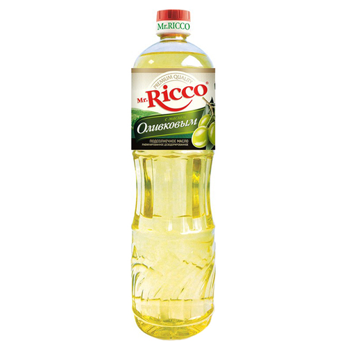 Масло подсолнечное Mr.Ricco с добавлением оливкового масла 1л