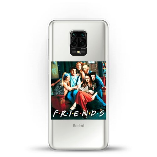 фото Силиконовый чехол друзья на xiaomi redmi note 9 pro andy & paul