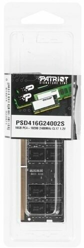 Модуль памяти PATRIOT DDR4 - 16Гб 2400, SO-DIMM, Ret Patriot Memory - фото №12