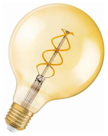 Vintage 1906 LED CL GLOBE125 FIL GOLD 25 5W/820 E27 178x125мм - OSRAM лампа светодиодная глоб