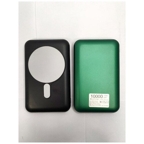 Внешний аккумулятор MagSafe Power Bank 10000 mAh для айфона пауэрбанк зеленый 251100₽