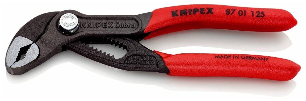 Высокотехнологичные сантехнические клещи 125 мм Cobra KNIPEX KN-8701125SB